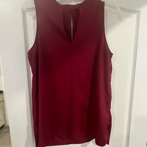 Banana Republic Sleeveless Burgundy Blouse